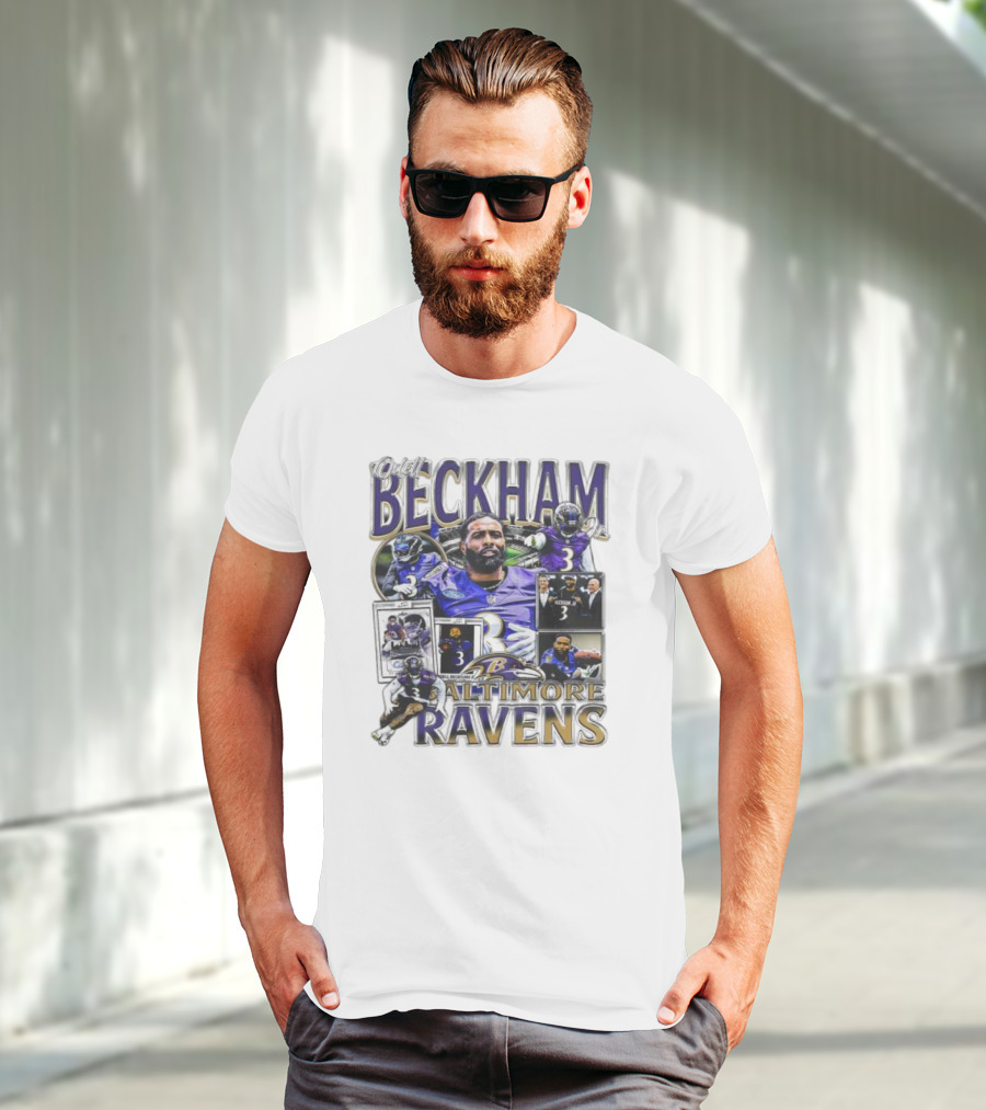 Odell Beckham Baltimore Ravens Highlight Images T-Shirt