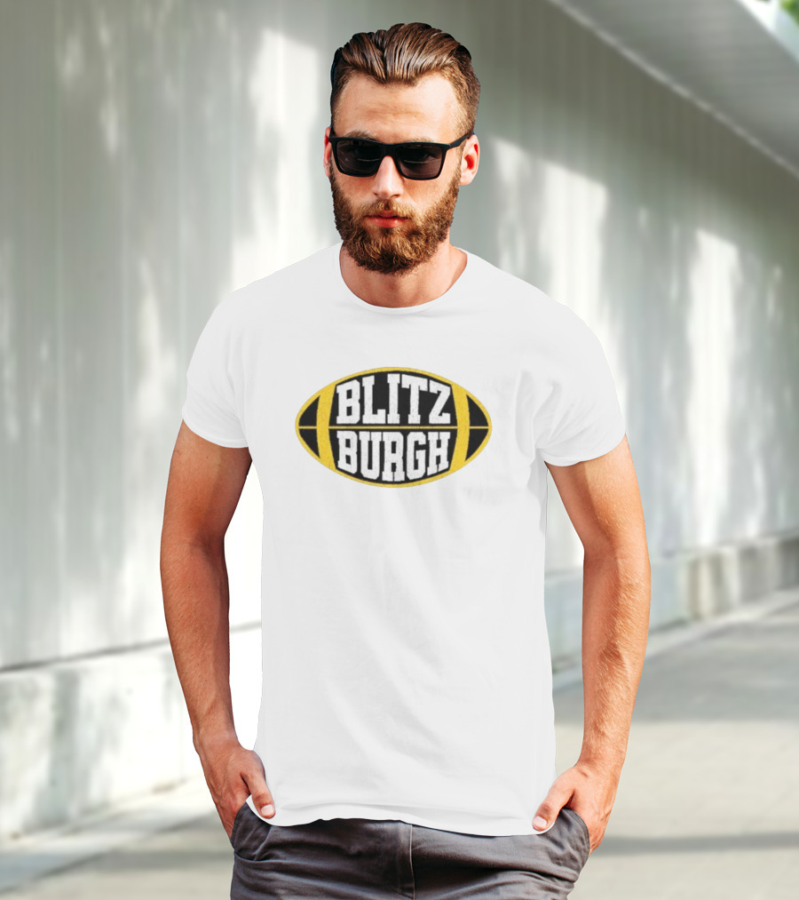 Blitz Burgh Football Logo Steelers T-Shirt