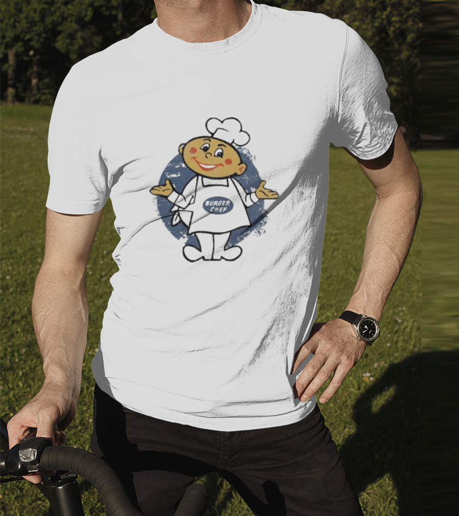 Burger Chef Cartoon Character Vintage Nostalgia T-Shirt