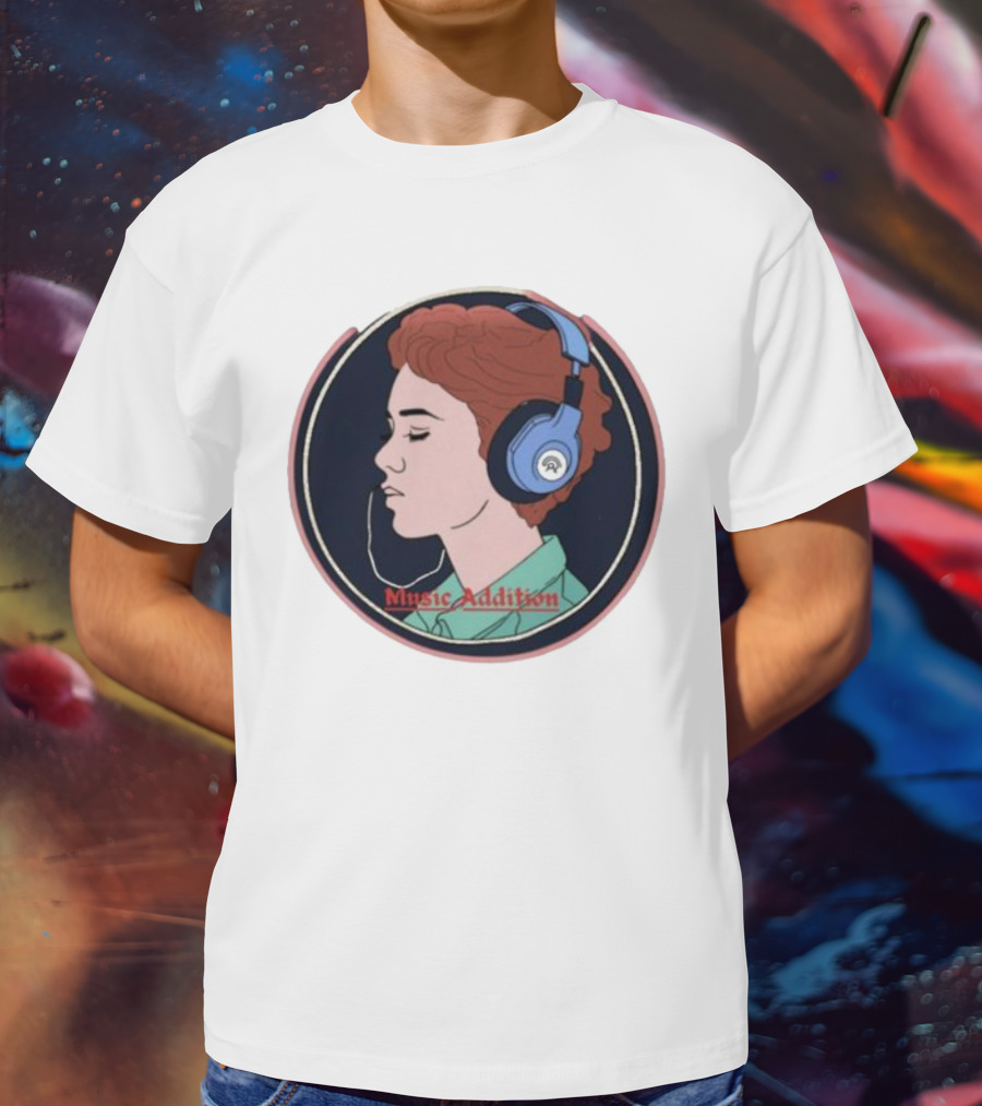 Music Addition Groove In Style Headphone Harmony For Enthusiasts T-Shirt