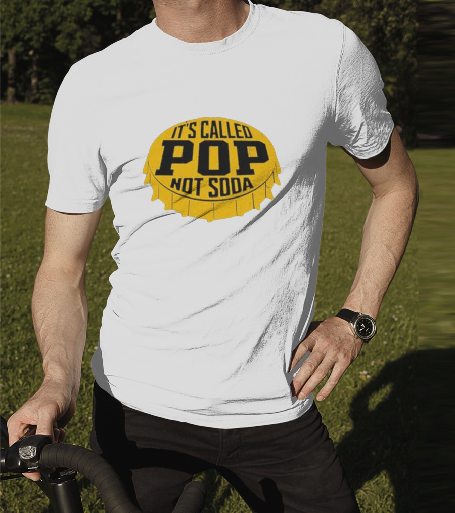 It's Called Pop Not Soda Yellow Bottle Cap T-Shirt