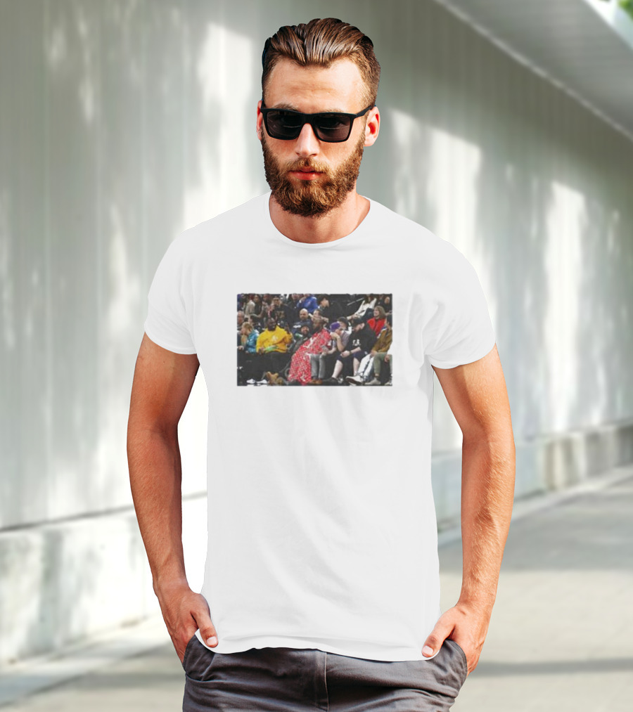 Jidion Getting A Haircut Courtside At NBA Game T-Shirt