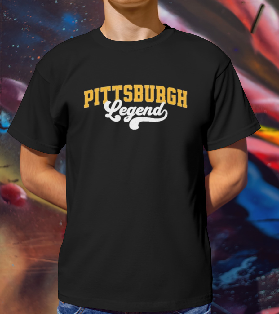 Pittsburgh Legend Classic Yellow And White T-Shirt