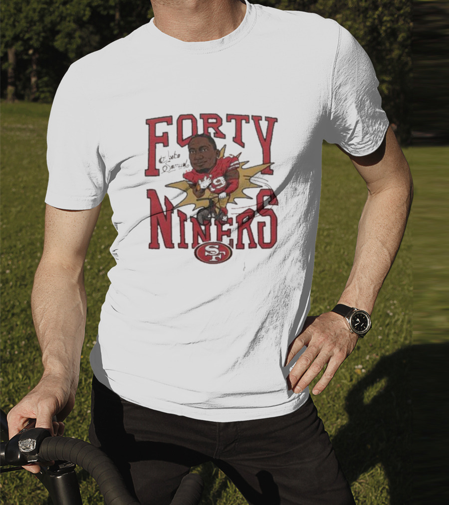 Forty Niners Deebo Samuel San Francisco 49ers Caricature Tri-Blend Homage T-Shirt