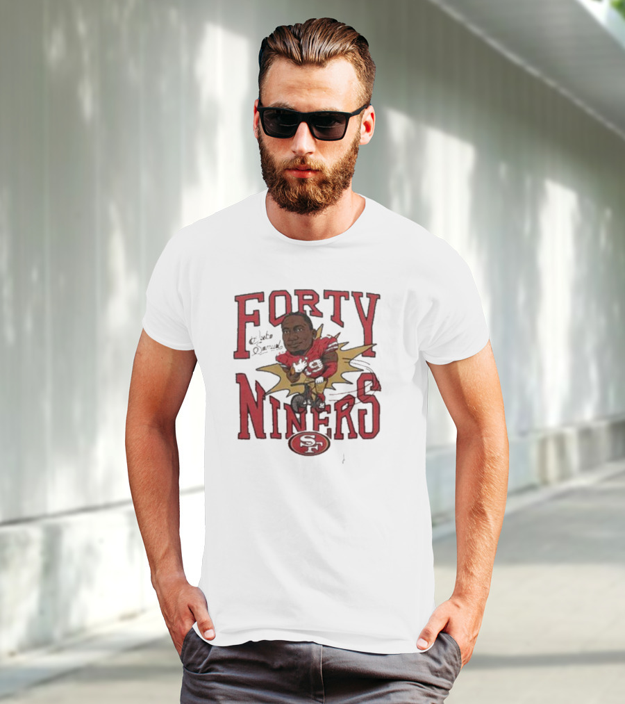 Forty Niners Deebo Samuel San Francisco 49ers Caricature Tri-Blend Homage T-Shirt