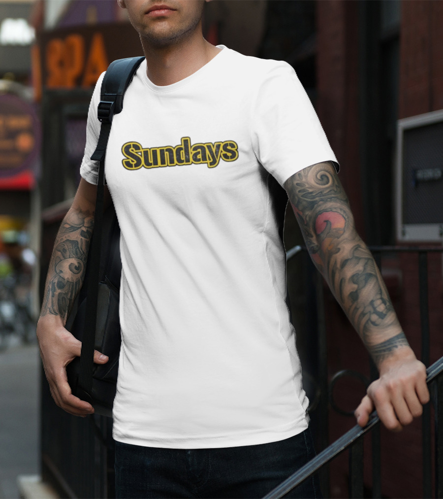 Sundays Steel Pittsburgh Football Game Day T-Shirt