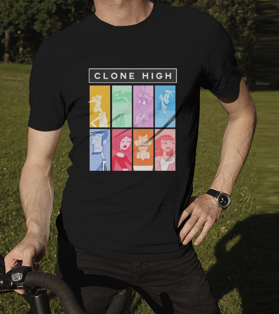 Tara Billinger Clone High Colorful Character Grid T-Shirt