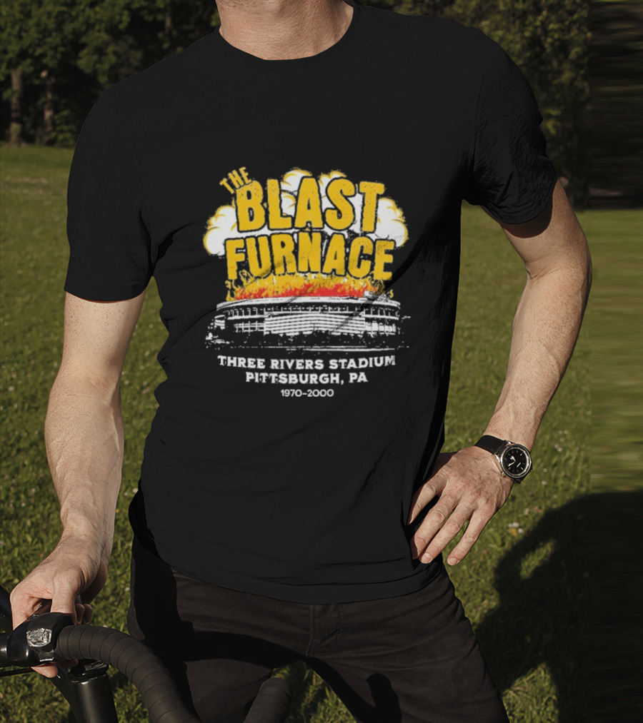 The Blast Furnace Explosion Three Rivers Stadium Pittsburgh PA 1970 2000 T-Shirt