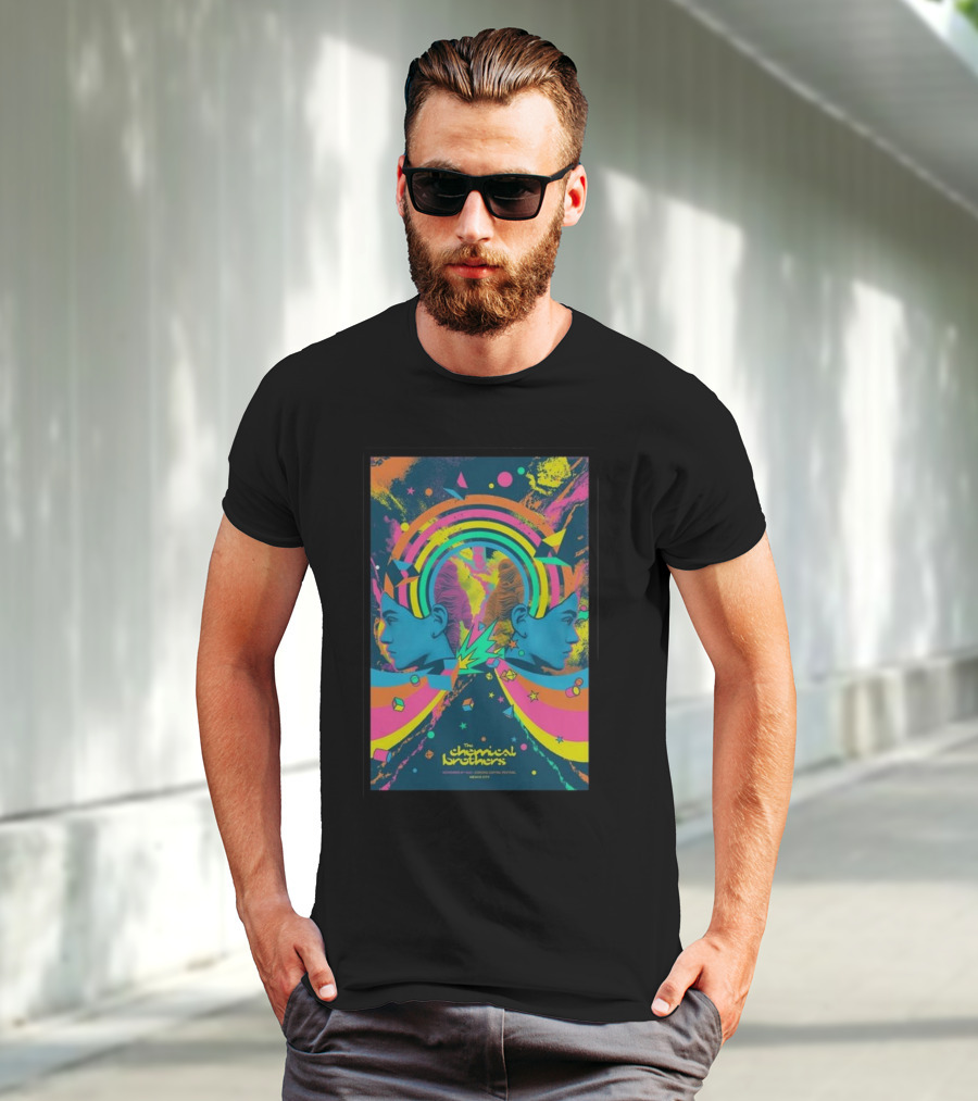 The Chemical Brothers Electropical Psychedelic Art November 19 Rainbow Explosion T-Shirt