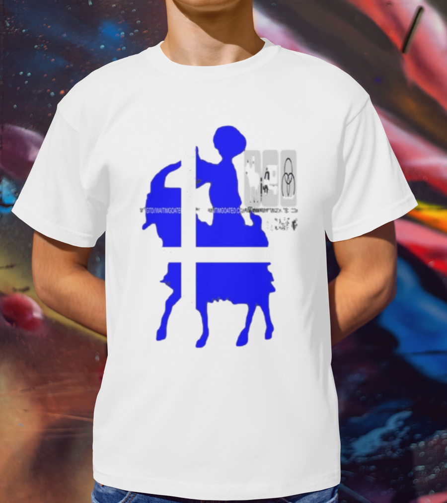 Wait Im Goated Luck Charm Greek Flag Goat T-Shirt