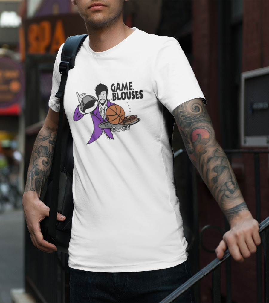 Game Blouses Basketball And Pancakes Purple Jacket T-Shirt