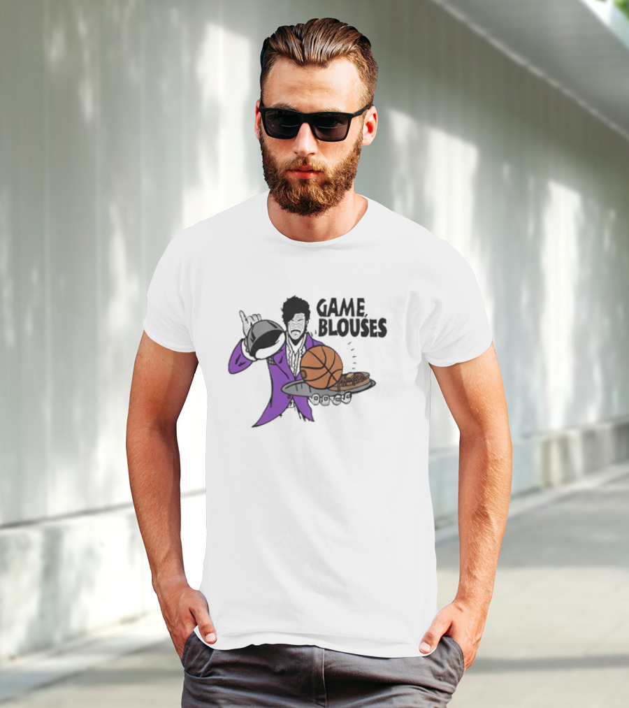 Game Blouses Basketball And Pancakes Purple Jacket T-Shirt
