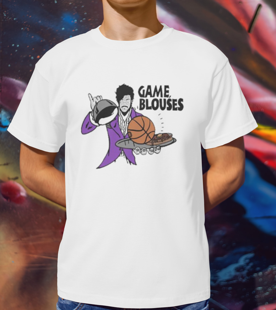 Game Blouses Basketball And Pancakes Purple Jacket T-Shirt