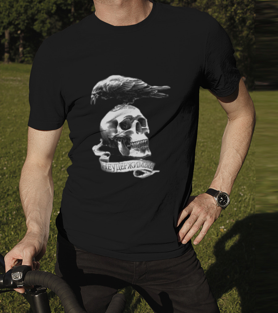 Sylvester Stallone Skull And Crow Bird The Expendables Неудержимый T-Shirt