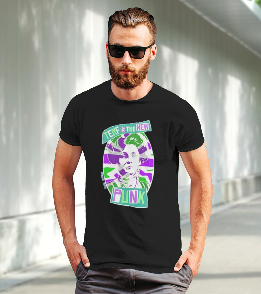 TERF Is The New Punk Emmeline Image Oval Equid Thing T-Shirt