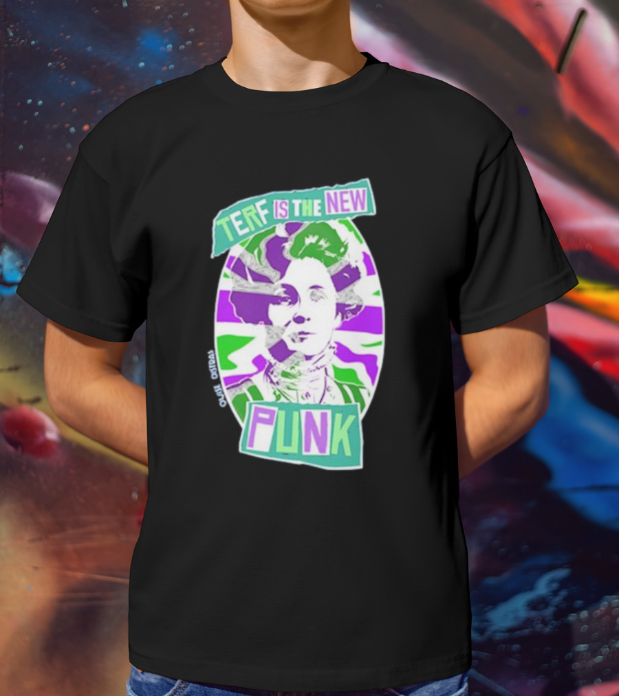 TERF Is The New Punk Emmeline Image Oval Equid Thing T-Shirt