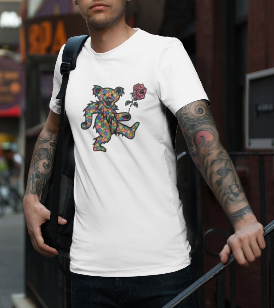 Wyco Vintage 1989 Grateful Dead Dancing Bear With Rose T-Shirt