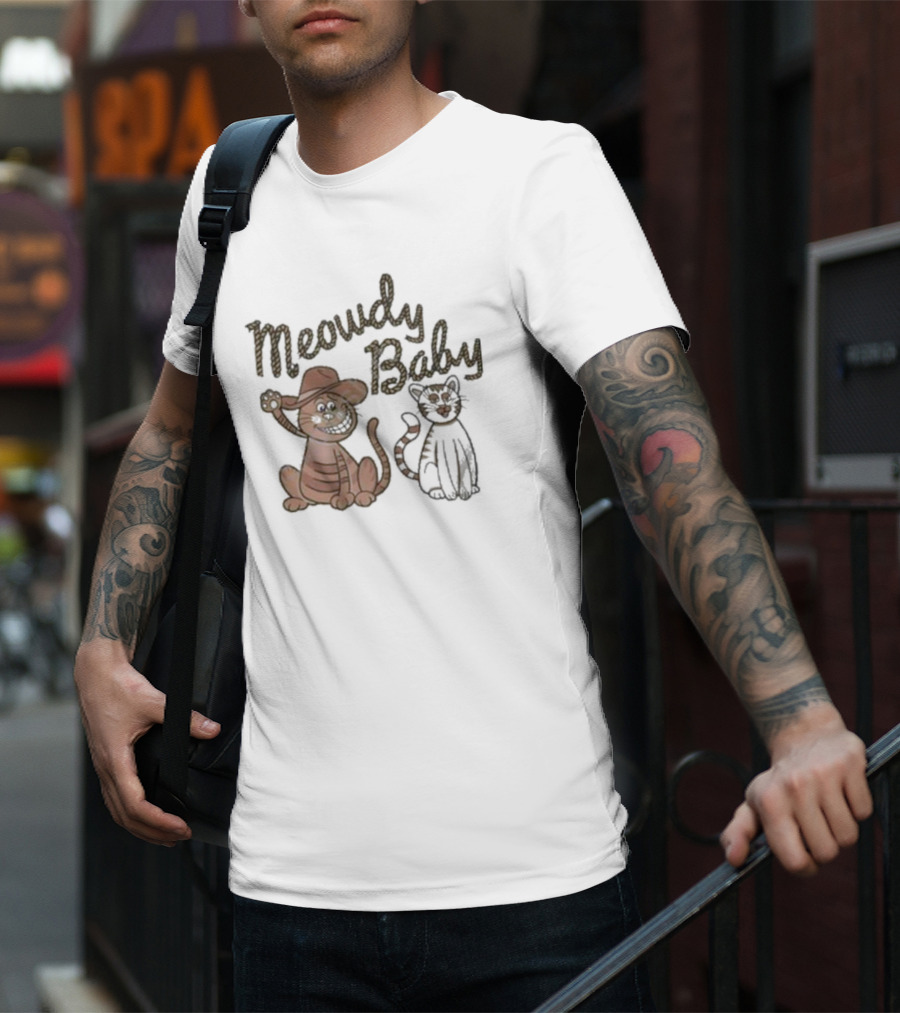 Meowdy Baby Leigh Mcnasty Cowboy Cats T-Shirt