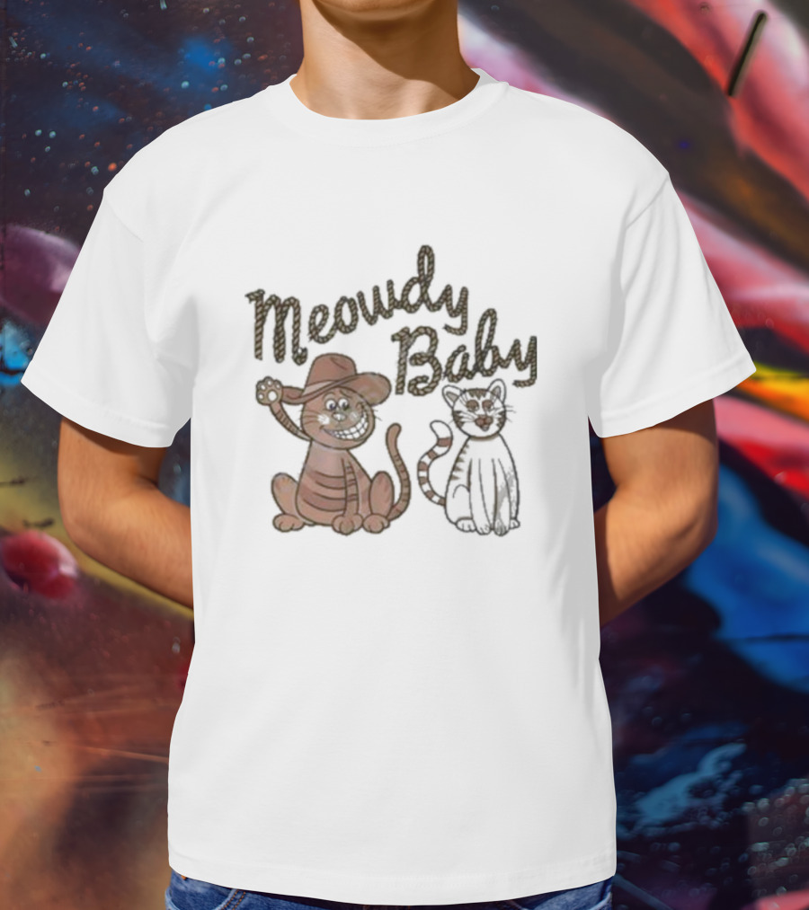 Meowdy Baby Leigh Mcnasty Cowboy Cats T-Shirt