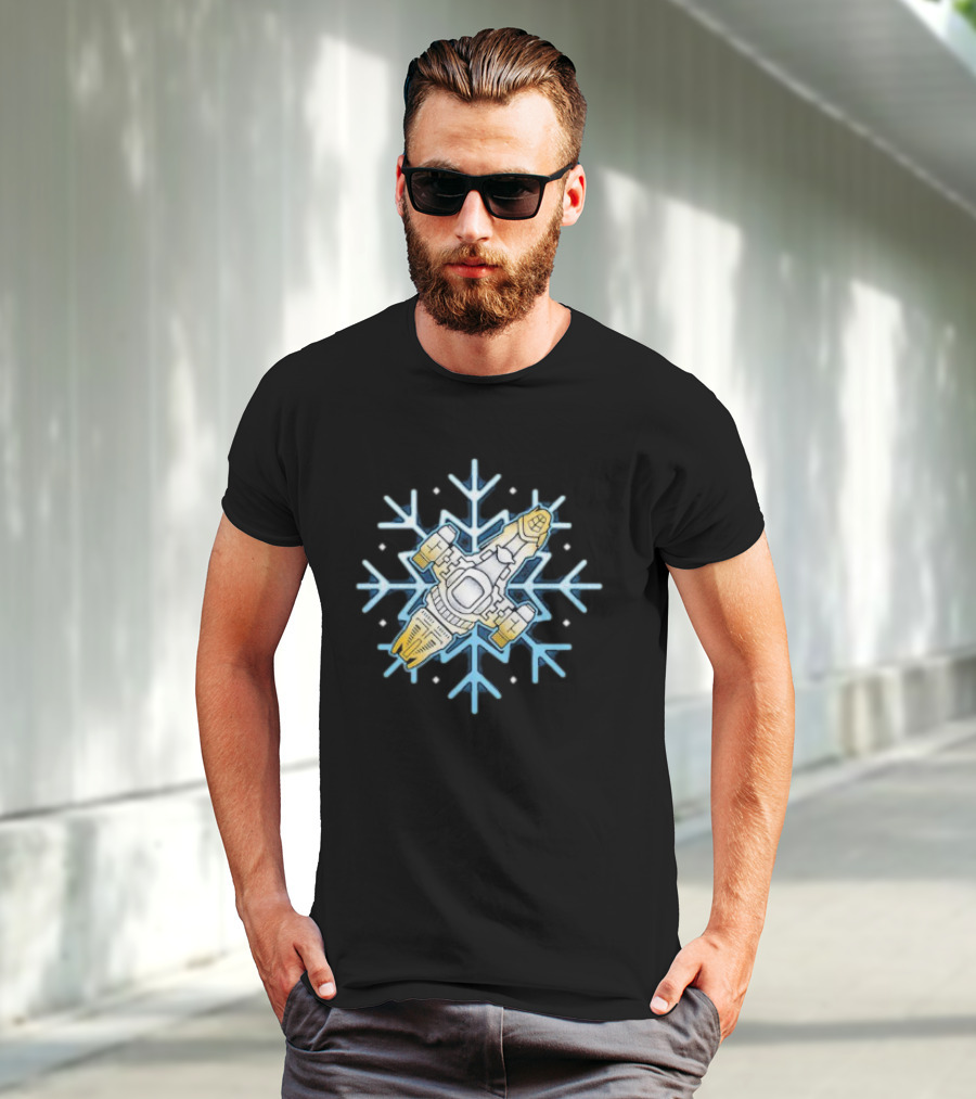 Shiny Snowflake Firefly Ship Serenity T-Shirt