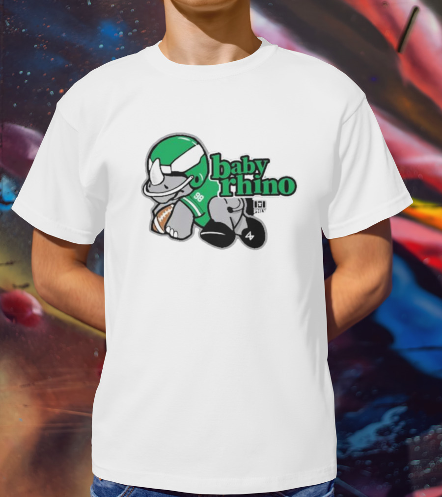 PHLY 98 Baby Rhino Football Playful T-Shirt