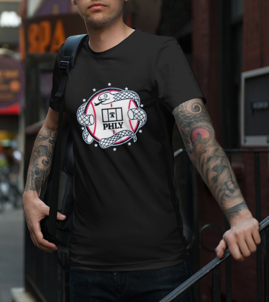 PHLY Snake Circle Stars Basketball T-Shirt