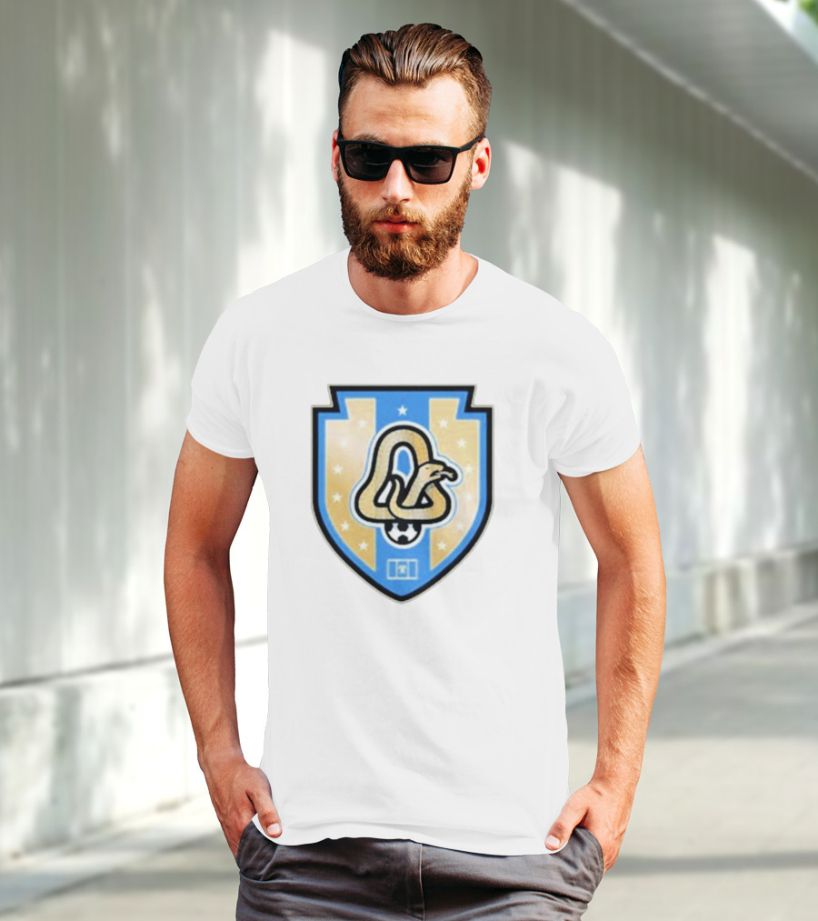 Phly Soccer Crest Snake And Stars Shield T-Shirt