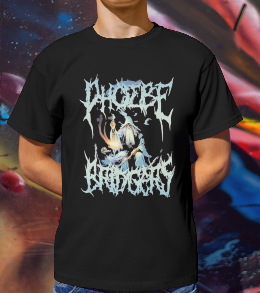 Phoebe Bridgers Wizard Ice Magic Fire Text T-Shirt