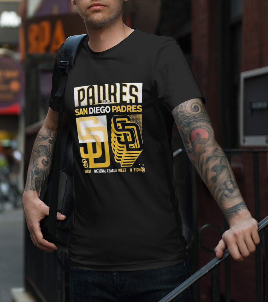 San Diego Padres West National League West Stack T-Shirt