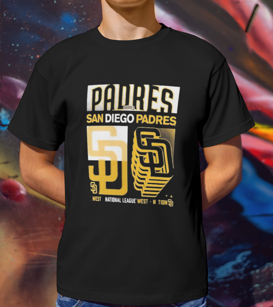 San Diego Padres West National League West Stack T-Shirt