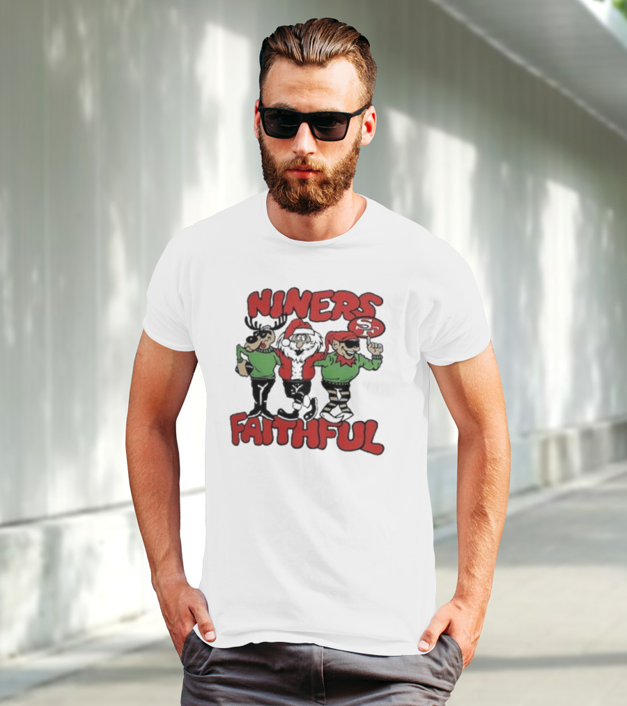 Niners Faithful San Francisco 49ers Homage Holiday Tri-blend T-Shirt