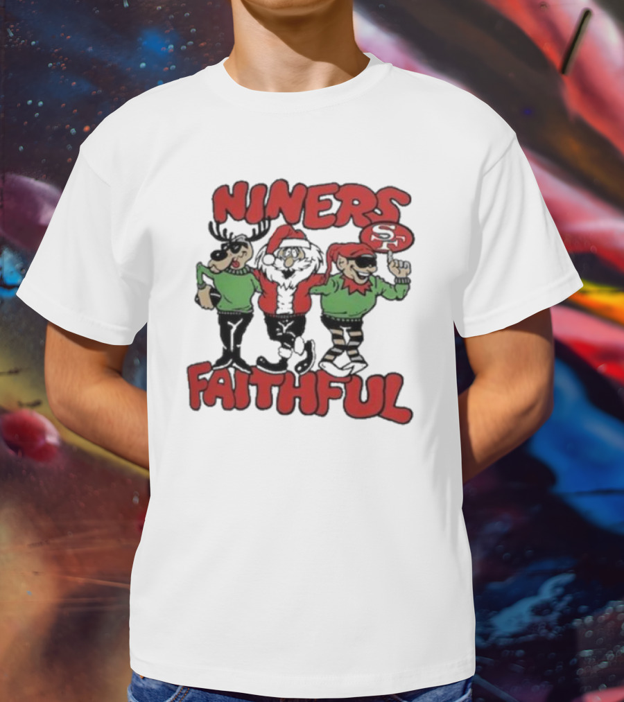 Niners Faithful San Francisco 49ers Homage Holiday Tri-blend T-Shirt