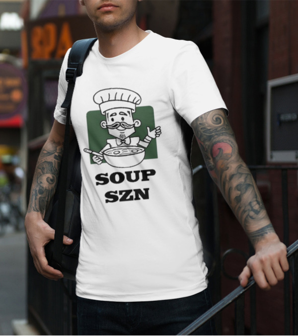 Soup Szn Chef Cartoon Cooking Bowl T-Shirt