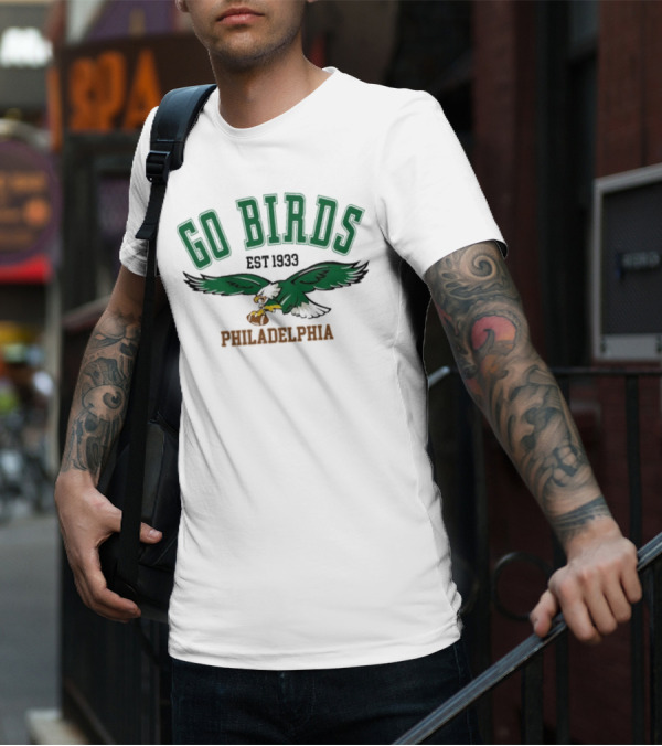 Kelly Green Go Birds Philadelphia Eagles Est 1933 NFL Vintage Sweatshirt T-Shirt