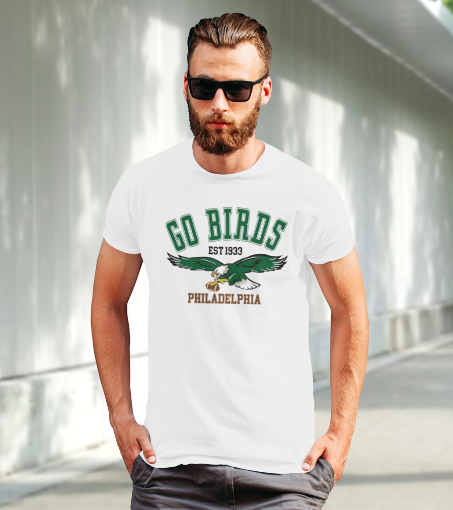 Kelly Green Go Birds Philadelphia Eagles Est 1933 NFL Vintage Sweatshirt T-Shirt