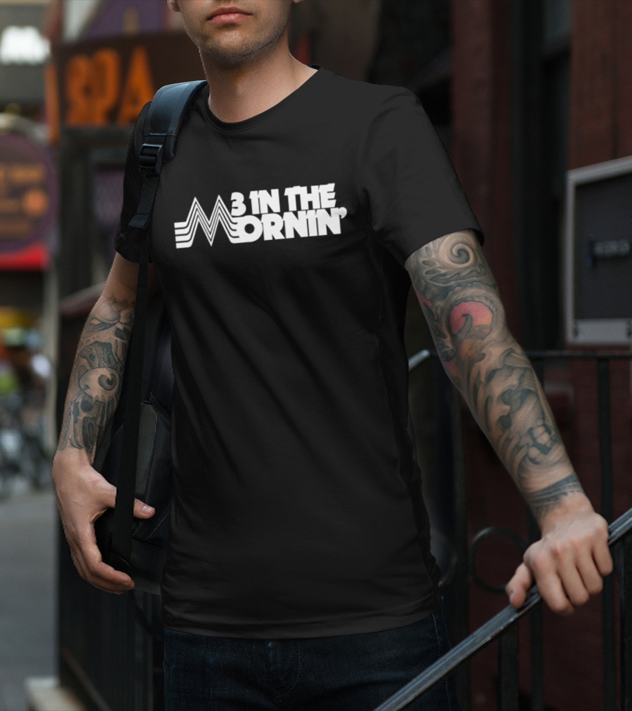 3 In The Mornin' Vintage 70s-Inspired Style Retro Lines T-Shirt