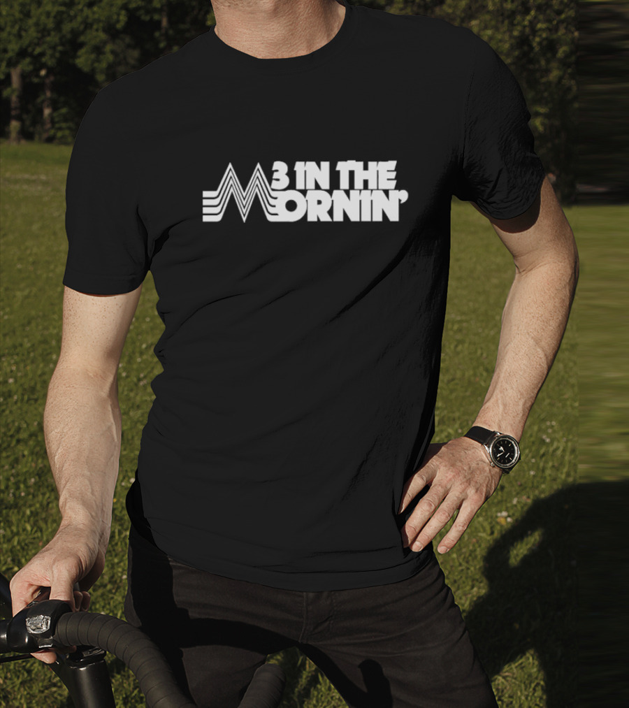 3 In The Mornin' Vintage 70s-Inspired Style Retro Lines T-Shirt