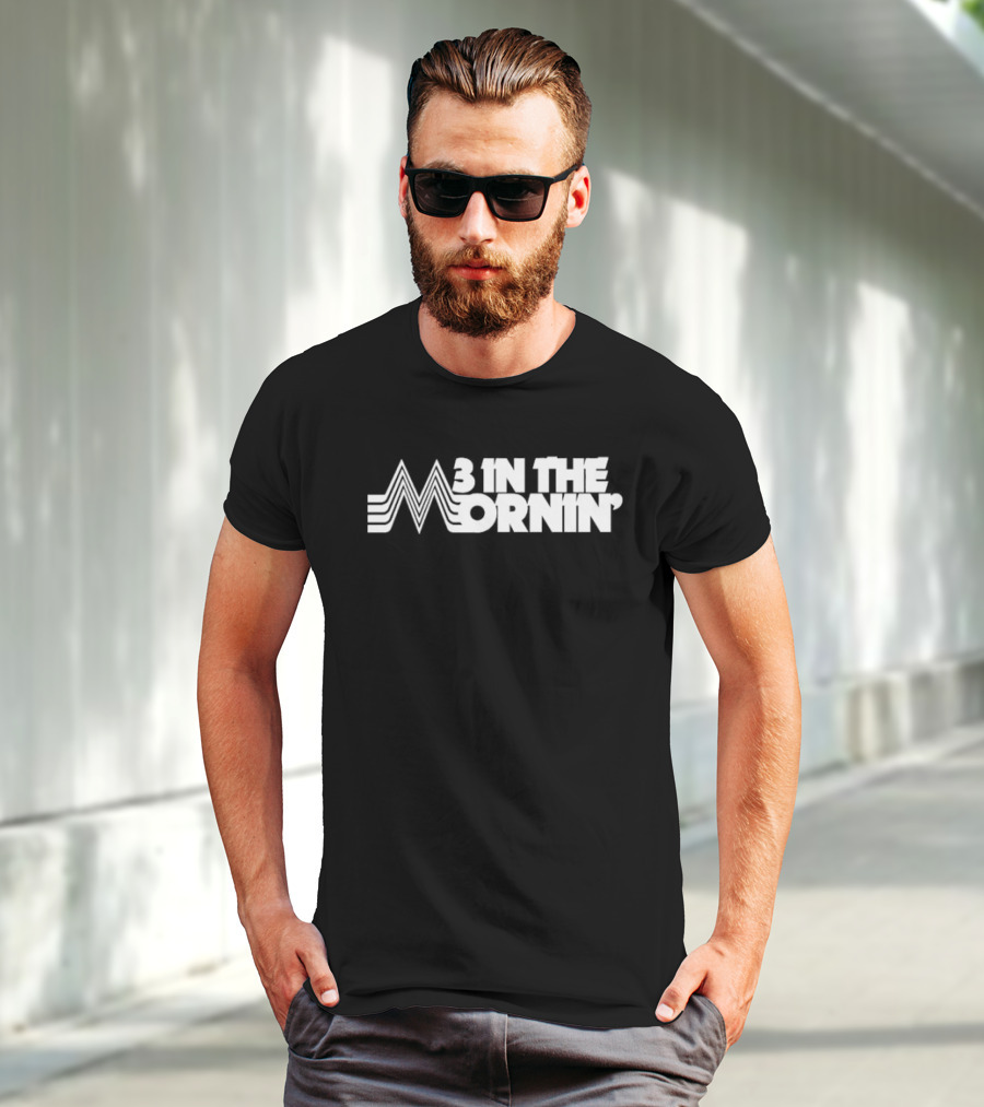 3 In The Mornin' Vintage 70s-Inspired Style Retro Lines T-Shirt