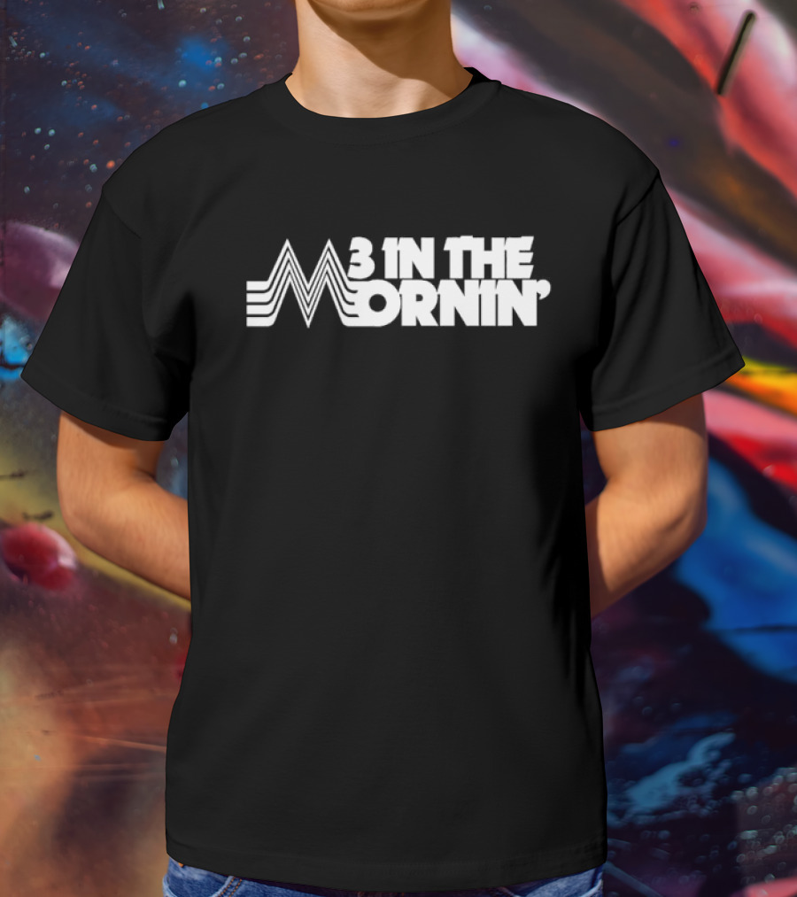 3 In The Mornin' Vintage 70s-Inspired Style Retro Lines T-Shirt