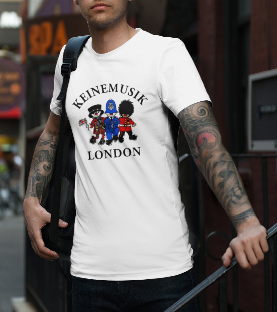Keinemusik London Bone Soda British Guard Cartoon Characters T-Shirt