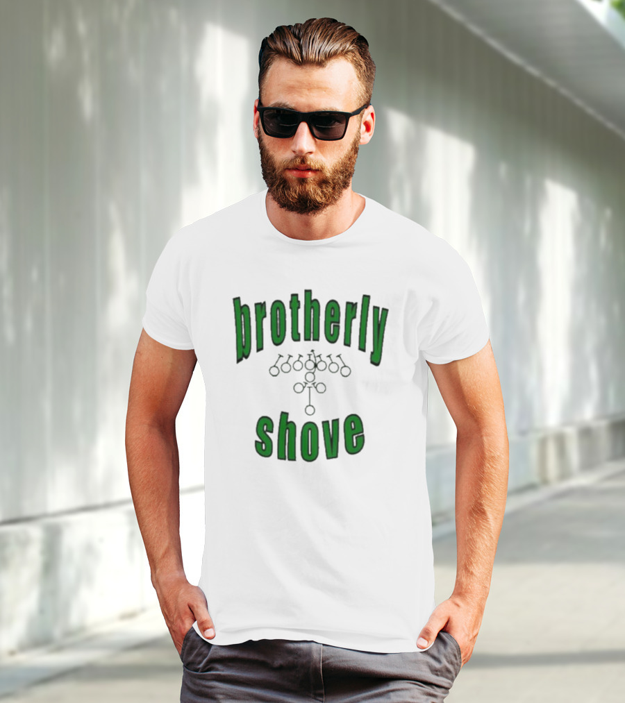 Brotherly Shove Football Play Formation T-Shirt