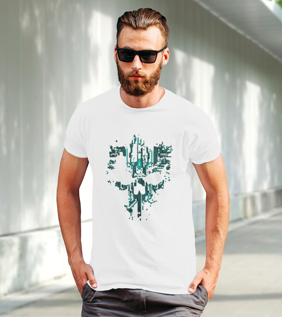 Circuit Skull Tech Face T-Shirt