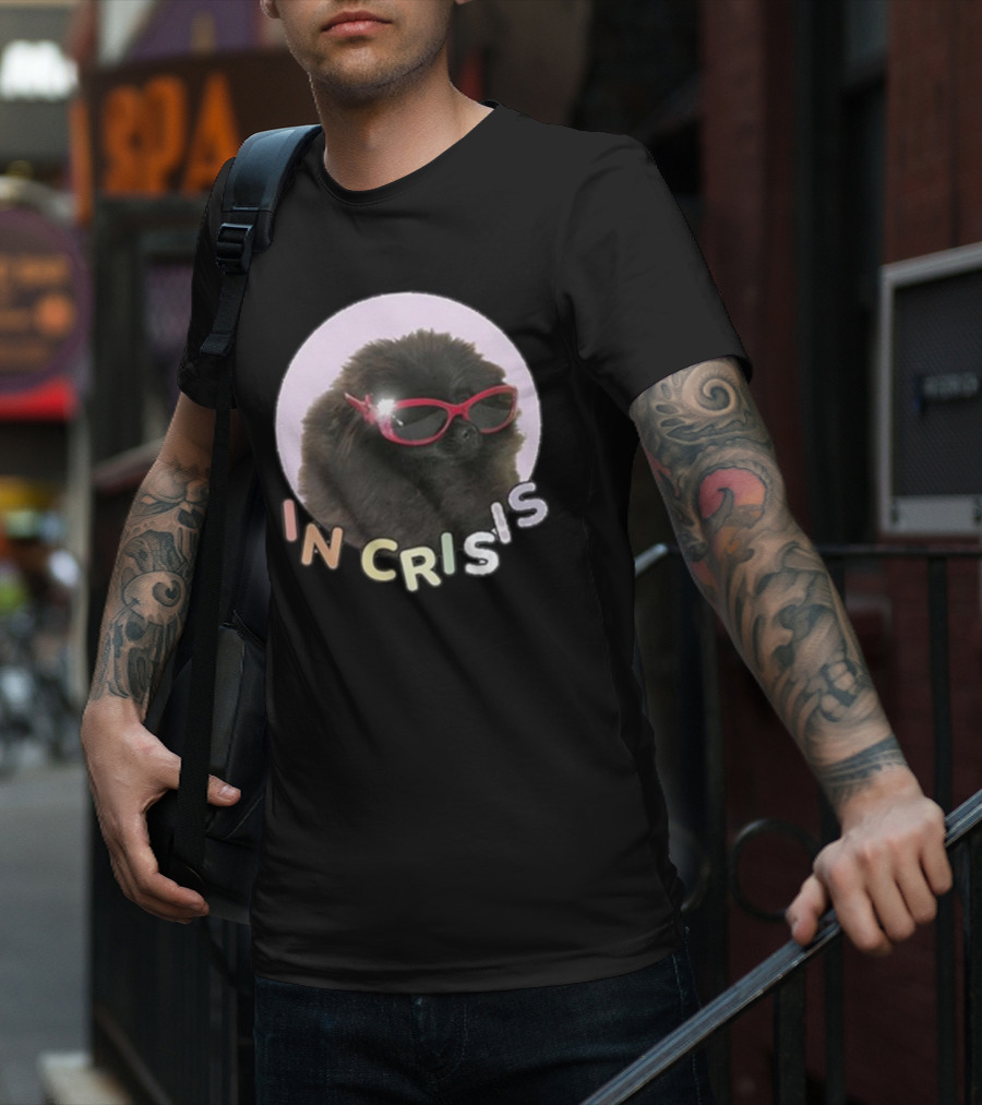 Got Funny In Crisis Dog Wearing Red Sunglasses Iconic T-Shirt