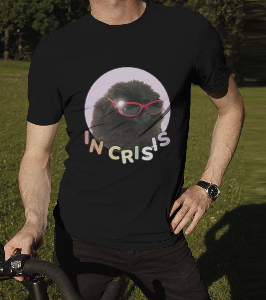 Got Funny In Crisis Dog Wearing Red Sunglasses Iconic T-Shirt