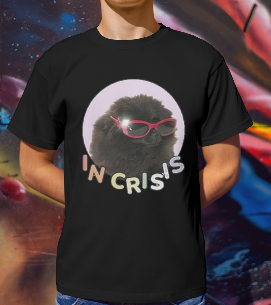 Got Funny In Crisis Dog Wearing Red Sunglasses Iconic T-Shirt