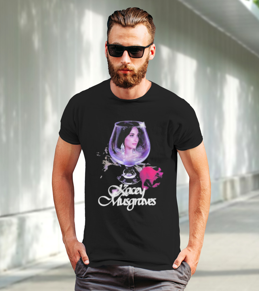 Kacey Musgraves Rose In Glass T-Shirt