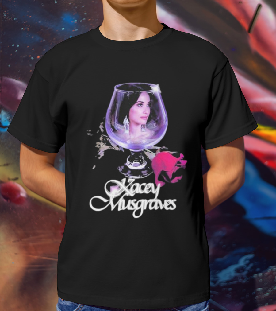 Kacey Musgraves Rose In Glass T-Shirt