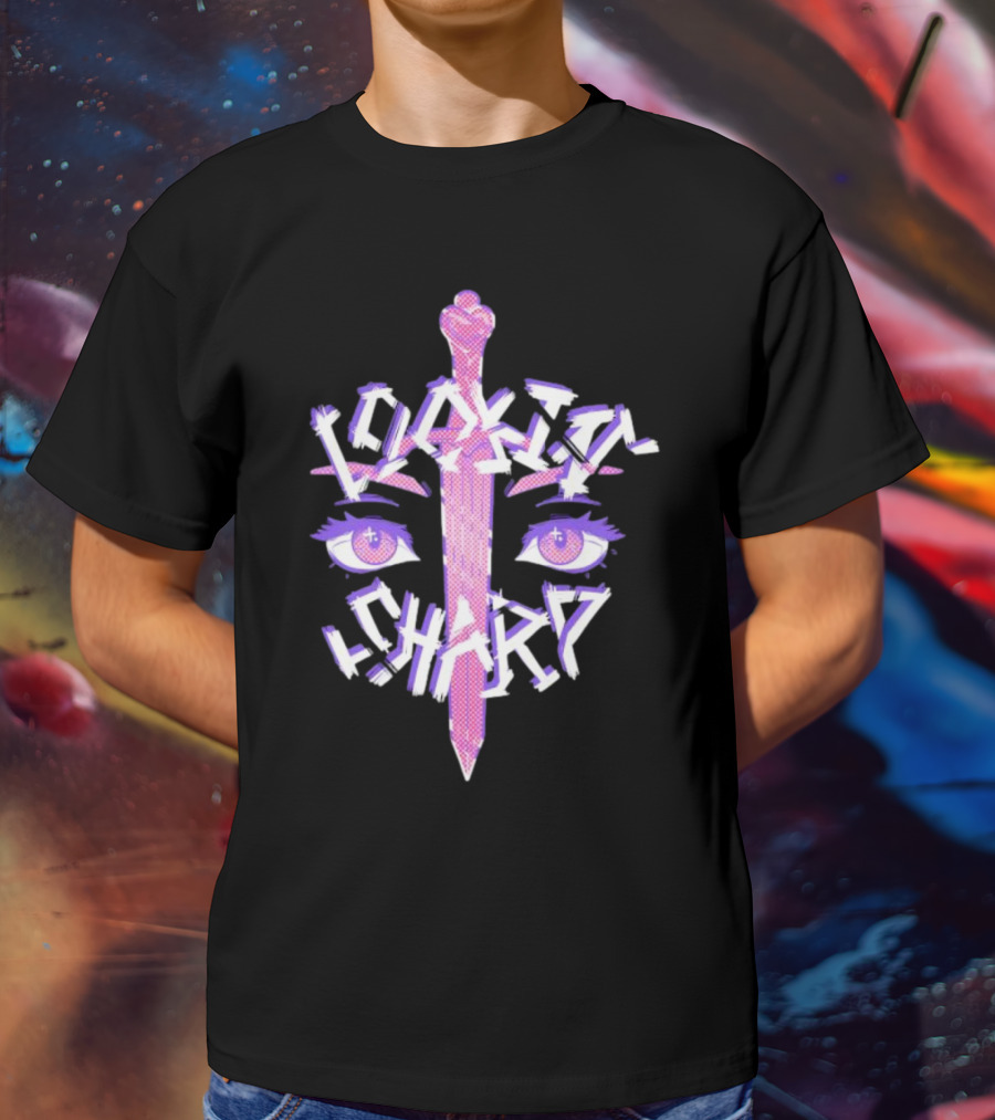 Lookin’ Sharp Kitty-Knife Eyes And Sword T-Shirt