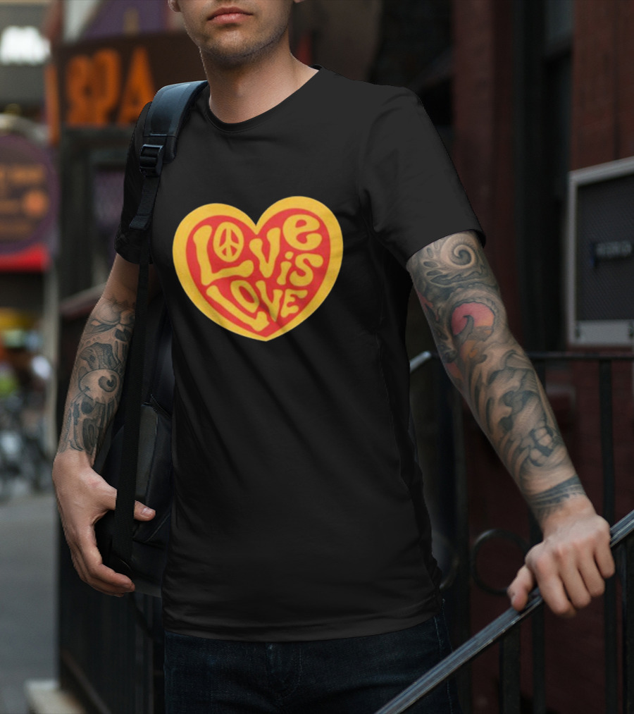 Love Is Love Peace Sign Heart T-Shirt