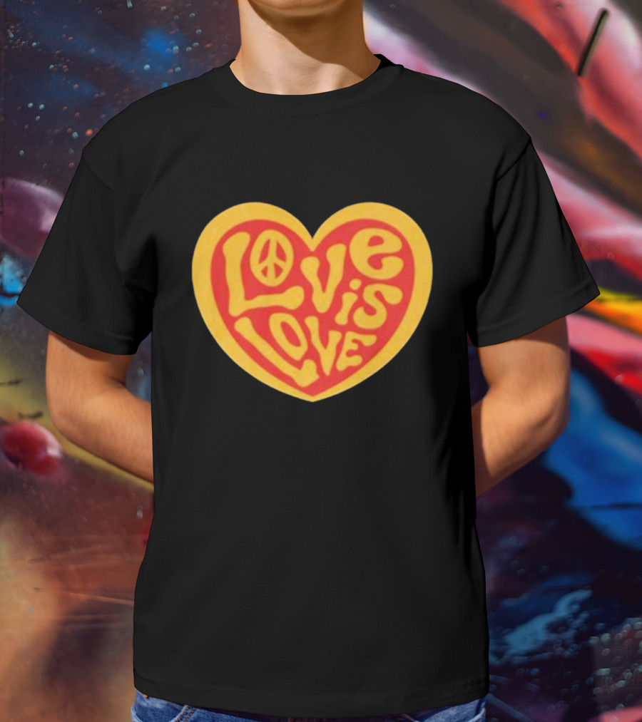 Love Is Love Peace Sign Heart T-Shirt